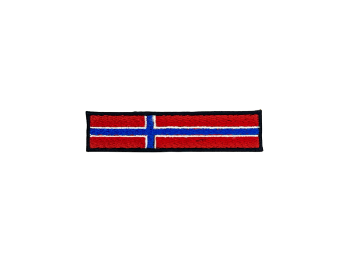 Norge Flag aflang 8,5cm - Patch Mærke