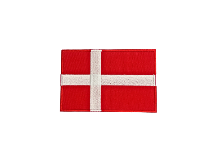 Danmark Flag 12cm - Patch Mærke
