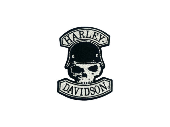 Harley Davidson Skull Hjælm - Patch Mærke