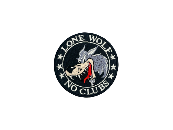 Lone Wolf No Clubs - Patch Mærke
