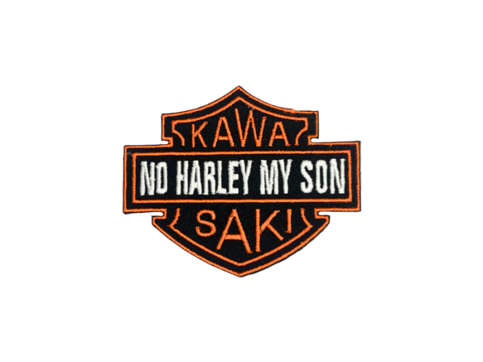 Kawasaki No Harley My Son- Patch Mærke