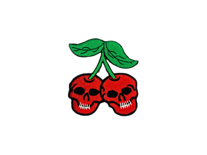 Kirsebær Skull Kranie - Patch Mærke