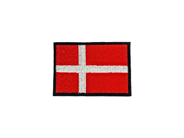 Danmark Flag Dannebrog 7x5cm - Patch Mærke