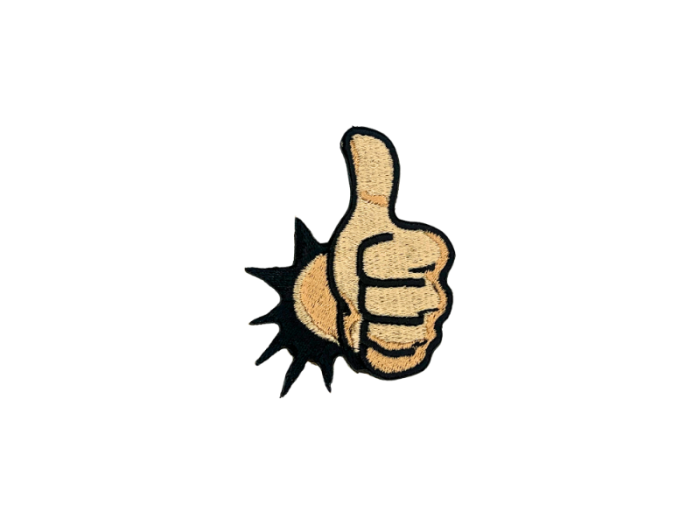 Tommel op Symbol Emblem- Patch Mærke