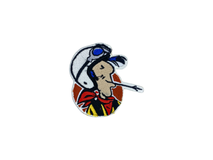 Lucky Luke med strå i munden Emblem - Patch Mærke