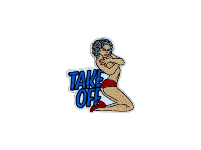 Take off Girl Pinup Emblem - Patch Mærke