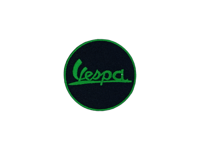 Vespa rund 7,0cm logo Emblem- Patch Mærke