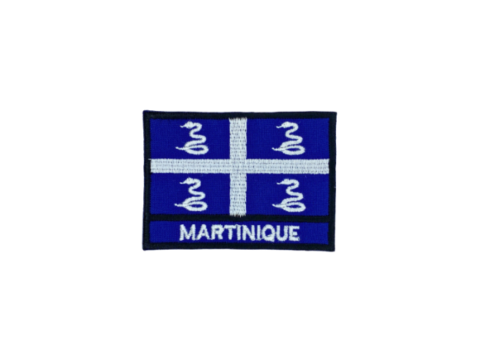 Martinique Flag med Navn 7x5cm - Patch Mærke