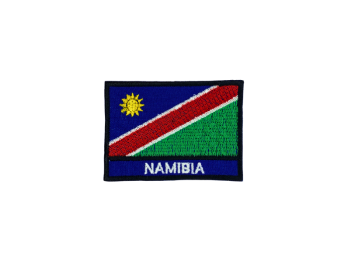 Namibia Flag med Navn 7x5cm - Patch Mærke