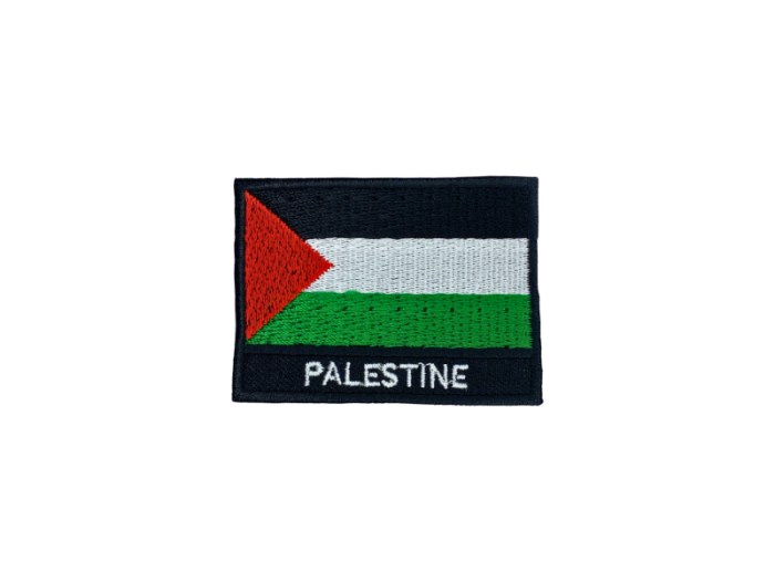 Palestine Flag med Navn 7x5cm - Patch Mærke