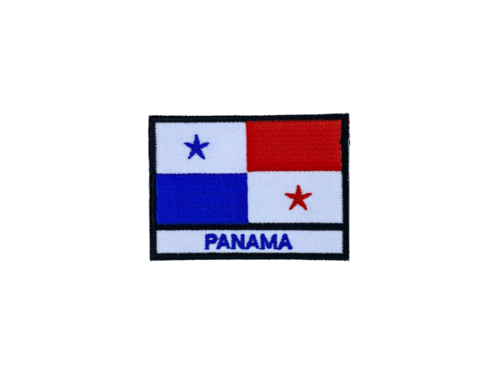 Panama Flag med Navn 7x5cm - Patch Mærke