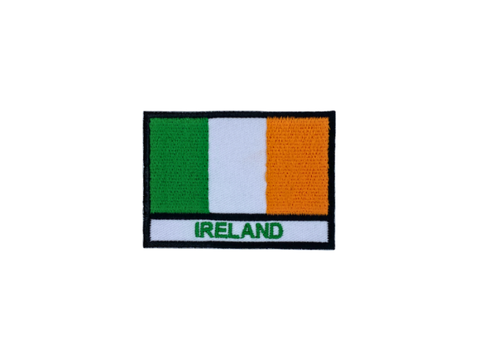 Ireland Flag med Navn 7x5cm - Patch Mærke