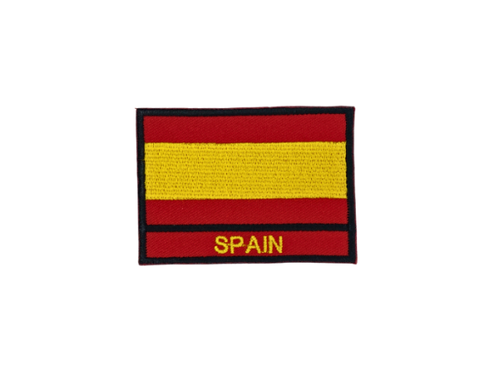 Spain Flag med Navn 7x5cm - Patch Mærke