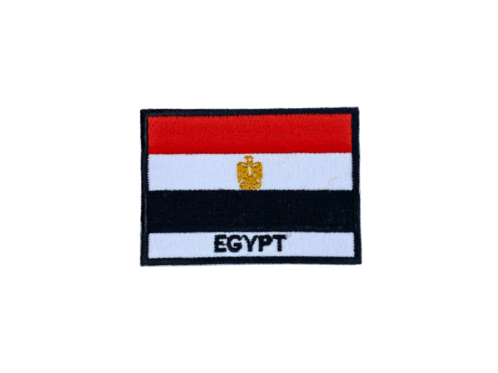 Egypt Flag med Navn 7x5cm - Patch Mærke