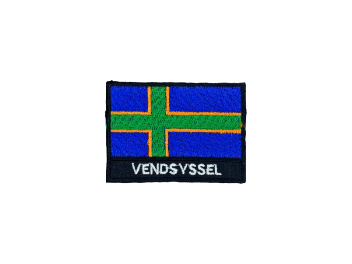 Vendsyssel Flag med Navn 7x5cm - Patch Mærke