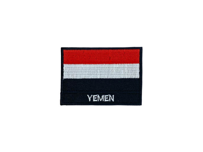 Yemen Flag med Navn 7x5cm - Patch Mærke