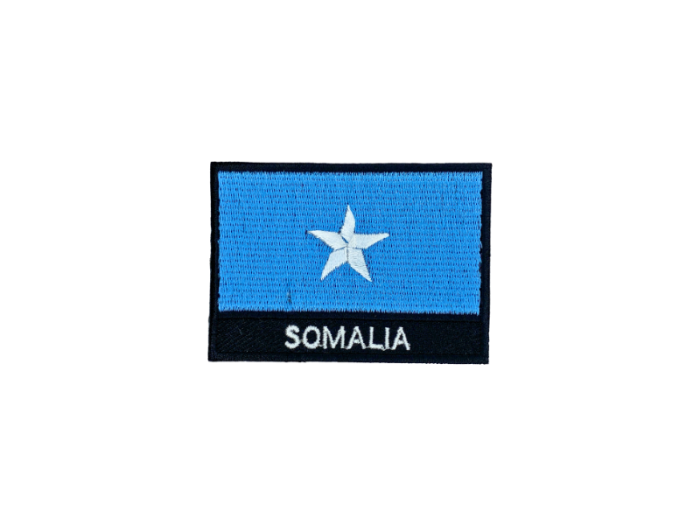 Somalia Flag med Navn 7x5cm - Patch Mærke