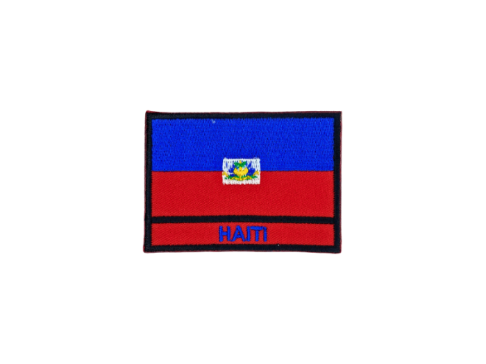 Haiti Flag med Navn 7x5cm - Patch Mærke