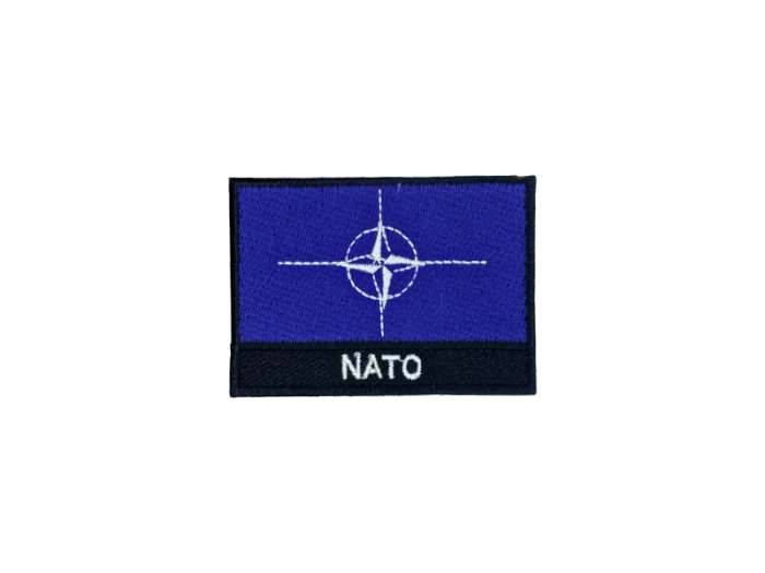 Nato Flag med Navn 7x5cm - Patch Mærke