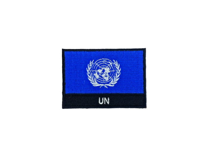 UN Flag med Navn 7x5cm - Patch Mærke