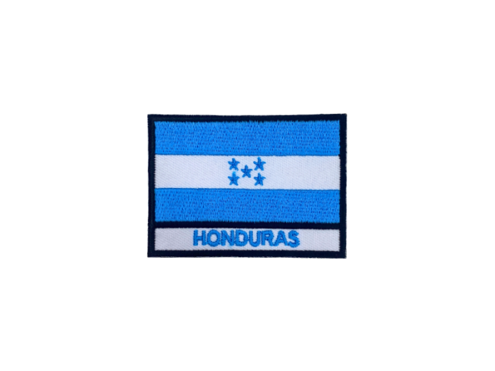Honduras Flag med Navn 7x5cm - Patch Mærke