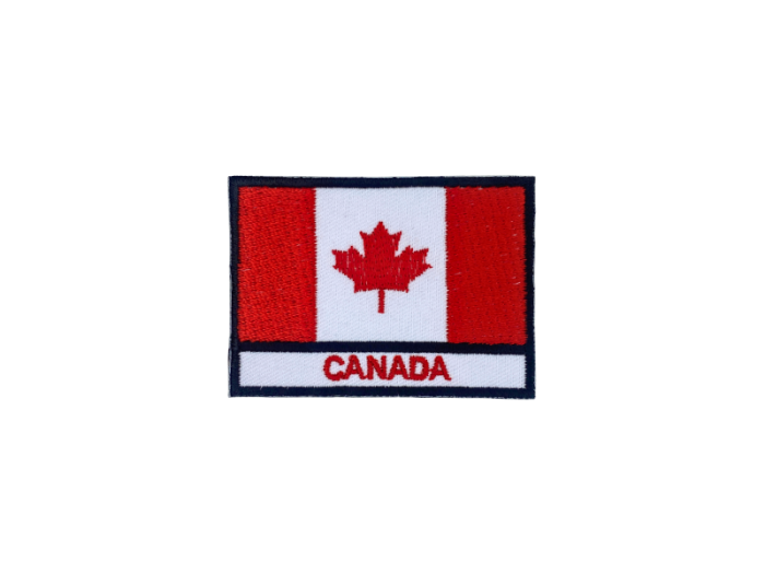 Canada Flag med Navn 7x5cm - Patch Mærke