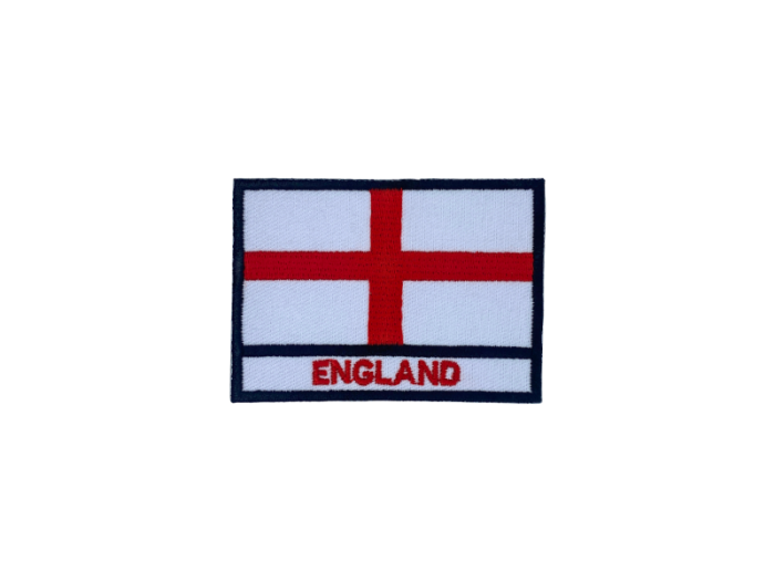 England Flag med Navn 7x5cm - Patch Mærke
