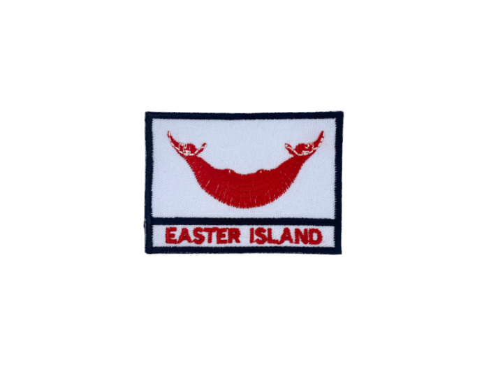 Easter Island Flag med Navn 7x5cm - Patch Mærke