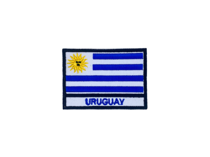 Uruguay Flag med Navn 7x5cm - Patch Mærke