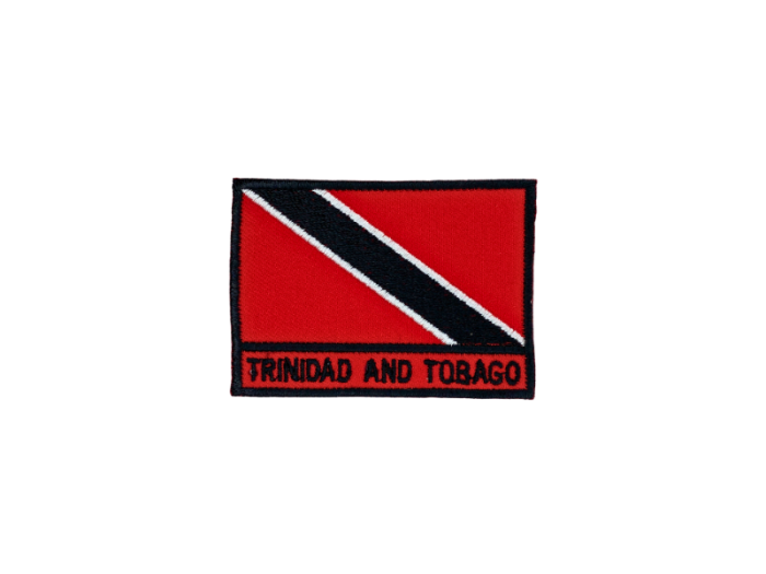 Trinidad and Tobaco Flag med Navn 7x5cm - Patch Mærke