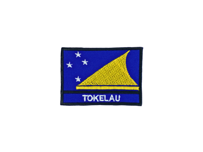 Tokelau Flag Med Navn 7x5cm - Patch Mærke