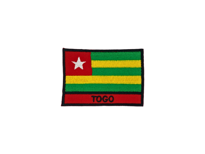 Togo Flag Med Navn 7x5cm - Patch Mærke