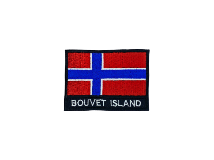 Bouvet Island Flag Med Navn 7x5cm - Patch Mærke