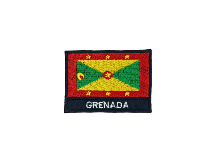 Grenada Flag Med Navn 7x5cm - Patch Mærke