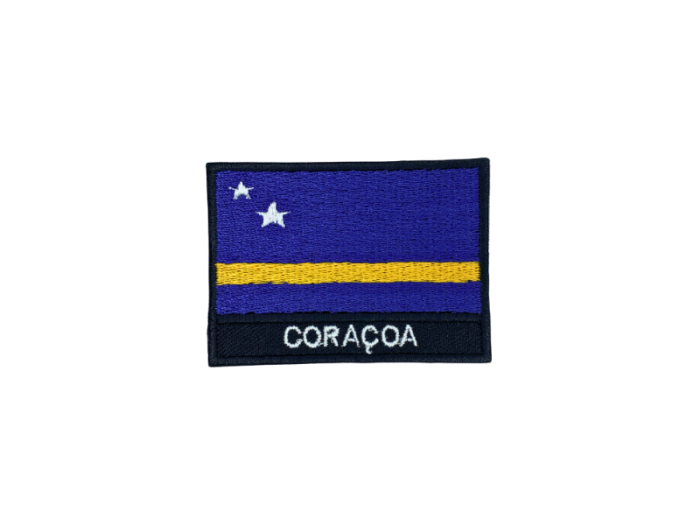 Coraqoa Flag Med Navn 7x5cm - Patch Mærke