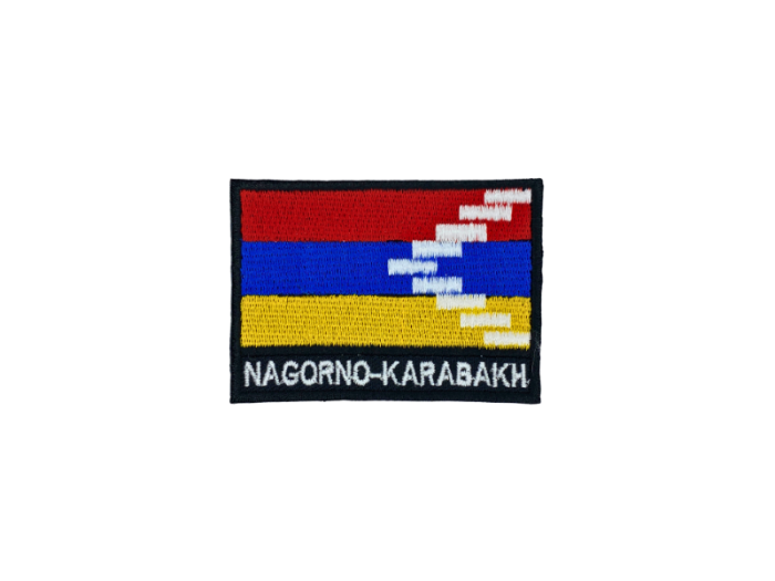 Nagorno Karabakh Flag Med Navn 7x5cm - Patch Mærke