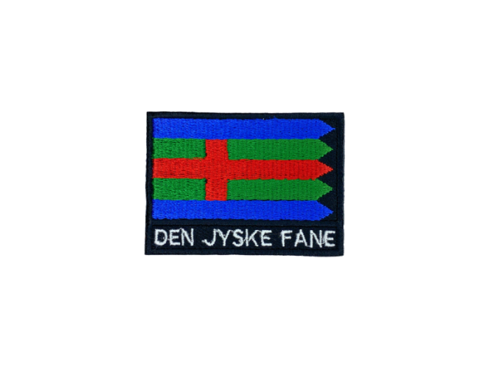 Den Jyske Fane Flag Med Navn 7x5cm - Patch Mærke