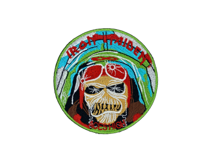Iron Maiden Aceshigh - Musik Band Logo Emblem - Patch Mærke