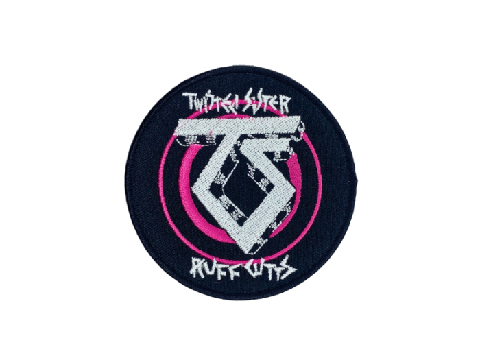 Twisted Sisters Ruff Cutts - Musik Band Logo Emblem - Patch Mærke