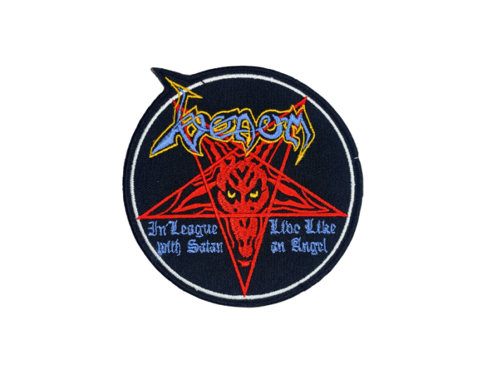 Venom In League With Satan - Musik Band Logo Emblem - Patch Mærke