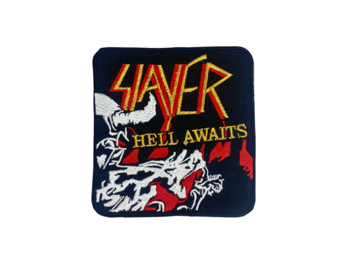 Slayer Hell Awaits - Musik Band Logo Emblem - Patch Mærke