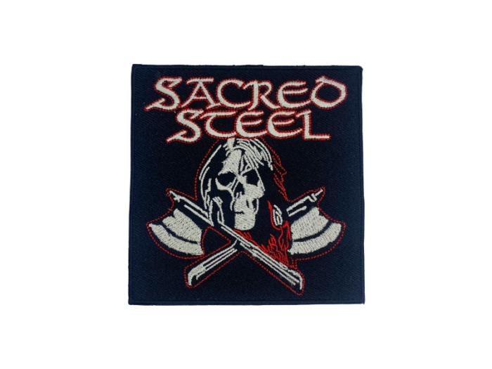 Sacred Steel - Musik Band Logo Emblem - Patch Mærke