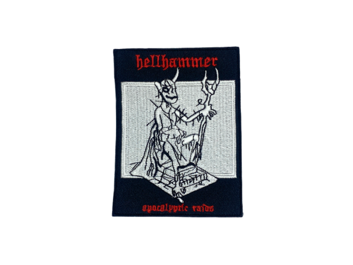 Hellhammer Apocalyptic Raids - Musik Band Album Emblem - Patch Mærke