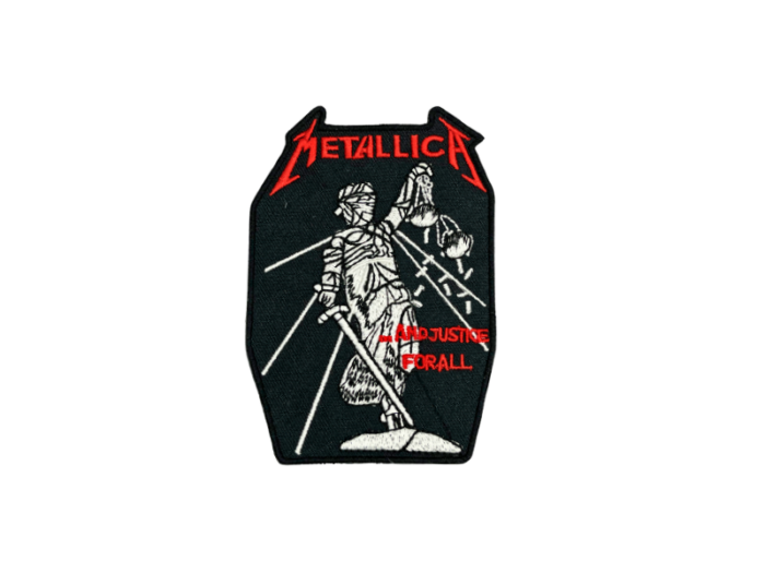 Metallica And Justice For All - Musik Band Logo Emblem - Patch Mærke