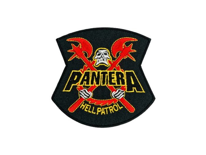 Pantera Hell Patrol - Musik Band Logo Emblem - Patch Mærke