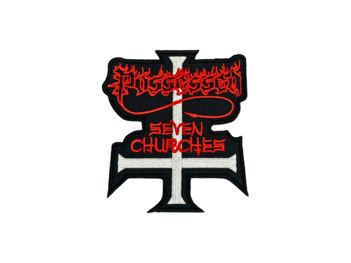 Possessed Seven Churches - Musik Band Logo Emblem 10x11cm - Patch Mærke