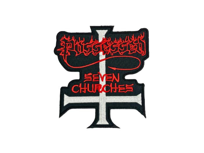 Possessed Seven Churches - Musik Band Logo Emblem 9x10cm - Patch Mærke