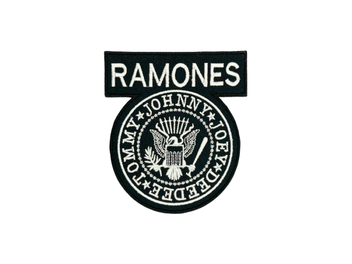 Ramones Johnny Joey Deedee Tommy - Musik Band Logo Emblem - Patch Mærke
