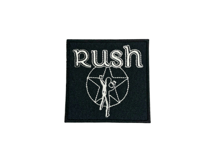 Rush - Musik Band Logo Emblem - Patch Mærke - Sort