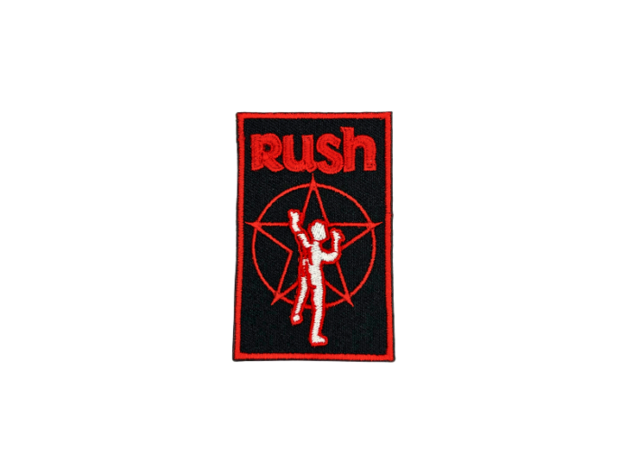 Rush - Musik Band Logo Emblem - Patch Mærke - Rød